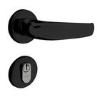 Fechadura para Porta de Entrada Preto Fosco com Roseta MZ820 Standard - 03820X3PF - PAPAIZ
