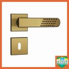 Fechadura para porta de Quarto/Interna 813 21 Roseta Quadrada Oxidada 40mm STAM Maçaneta Alavanca