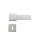 Fechadura para Porta de Quarto Interna com Roseta Capri 40mm MGM Rosa/Alumínio