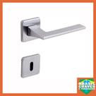 Fechadura para porta de Quarto Interna STILO Roseta 408027 Aço Escovado 40mm Arouca