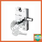 Fechadura para Porta de Vidro de Bater 0020.05 Lingueta de Pino Cromada Cilindro Redondo Soprano