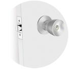 Fechadura para Porta Divisória Cilíndrica Tulipa 90mm Inox Polido Soprano