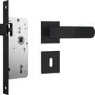 Fechadura para Porta Interna/Quarto 813/21 Preto Fosco