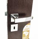 Fechadura para Porta Interna/Quarto 813/21 Quadrada Cromada