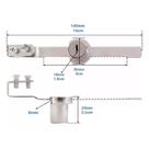 Fechadura para vitrine 140mm