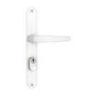 Fechadura Perfil Metálico Externa 601-602/03 Espelho Branco - Stam Fechadura Perfil Metálico Externa 601-602/03 Espelho Branco - Stam