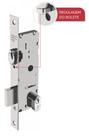 Fechadura Pivotante Rolete Estreito Aluminio Ferro Cromado