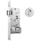Fechadura Pivotante Rolete Para Porta De Entrada Cromada