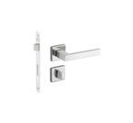 Fechadura porta banheiro wc hato 2 imab inox polido cromada maquina 55mm