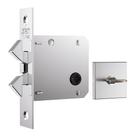 Fechadura Porta Correr 1006S WC Quadrada Banheiro Polida - Stam