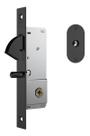 Fechadura Porta Correr 1940 4 Chaves Tetra Stam Preto Fosco