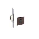 Fechadura porta correr externa pado corten trava expansiva quadrada c/ cilindro miolo tambor