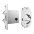 Fechadura Porta de Correr 1006S Banheiro Espelho Oval Cromado 45mm Stam