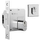 Fechadura Porta De Correr Externa 1006 Ros.Quadrada Cromada Fechadura Porta De Correr Externa 1006 Ros.Quadrada Cromada