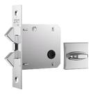 Fechadura Porta De Correr Wc 1006 Roseta Quadrada Cromada
