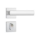 Fechadura Porta Externa 803.35 Cromado Broca 40mm Roseta Quadrada Stam