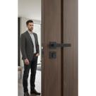 Fechadura Porta Externa 803/35 Preta - Segurança e Design In