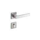 Fechadura porta externa hato 2 imab inox escovado c/ cilindro tambor máquina 55mm
