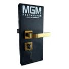 Fechadura Porta Externa Roseta Modena Bronze MGM