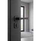 Fechadura Porta Externa Sala Quarto Preto Fosco Segurança Al