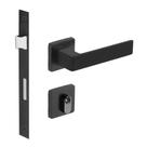 Fechadura Porta Externa Tess Broca 40mm Preto Imab