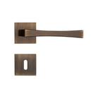 Fechadura porta interna quarto sala pado vivaldi bronze oxidado antique maquina 55 mm bx chave grande