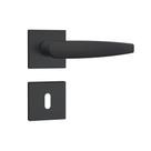 Fechadura Porta Madeira Interna Stam Roseta Quadrada Preto