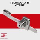 Fechadura Porta Vitrine Freezer Cromado Jacaré