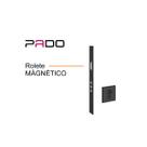 Fechadura rolete magnético pado pivotante alta segurança 201 preta 55mm multiponto euro quadrada ept porta c/ puxador