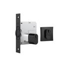 Fechadura rolete pivotante stam 1005 preta preto quadrada black 45 mm