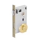 Fechadura rolete porta banheiro wc 1710 imab pivotante tranqueta dourada escovada redonda aa 55mm