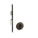 Fechadura rolete porta pivotante pado bronze oxidado antique maquina 55 mm 465 redonda bx