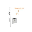 Fechadura rolete porta pivotante pado cromada máquina 40 mm 453 quadrada cr Fechadura rolete porta pivotante pado cromada máquina 40 mm 453 quadrada cr