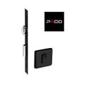 Fechadura rolete porta pivotante pado preta preto máquina 55mm 471 quadrada ept