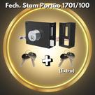 Fechadura Sobrepor Portão Stam 701/100 Inox 4 Chaves Externa