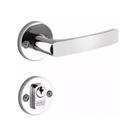 Fechadura Soprano Para Porta Pali Roseta Redonda Cromada Fechadura Soprano Para Porta Pali Roseta Redonda Cromada
