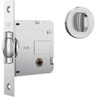 Fechadura Stam 1025 porta de banheiro pivotante de madeira roseta redonda resistente e fácil de instalar INOX CROMADO