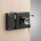 Fechadura Stam 701/100 Externa Preto Fosco Fechadura Stam 701/100 Externa Preto Fosco