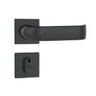 Fechadura stam 803/39 roseta quadrada externa - preto fosco Fechadura stam 803/39 roseta quadrada externa - preto fosco