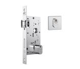 Fechadura Stam 803 Roseta Quadrada Inox Rq1i