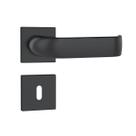 Fechadura stam 813/39 roseta quadrada interna - preto fosco