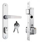 Fechadura Stam Estreita Externa 35Mm Inox Alavanca - 601-602/03