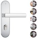 Fechadura Stam Externa 1601/35 máquina 55 mm Espelho Inox Cromado Para Porta de Madeira alta durabilidade