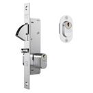 Fechadura Stam externa porta correr ferro/alumínio 901 Inox cromada