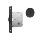 Fechadura Stam Rolete 1005 TETRA Roseta Redonda Preto