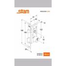 Fechadura Stam Tetra Kit Trio 6 Chaves Mesmo