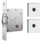 Fechadura Stam Tetra Trinco Rolete Porta madeira Pivotante 1005 Cromada