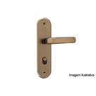 Fechadura Stilo Bronze Latonado Externa a/a - MGM Móveis