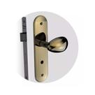 Fechadura Taco Golf Banheiro Antique Brass - Cromo Inox - Zamac - Ouro Velho Fechadura Taco Golf Banheiro Antique Brass - Cromo Inox - Zamac - Ouro Velho