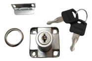 Fechadura tambor curto para gavetas e móveis 17x32mm